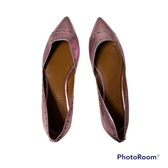 Coach Valentina Flat with Studs Size 5.5 - Picture 2 of 6